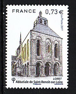 Франция, 2017, Аббатство, Архитектура, 1 марка